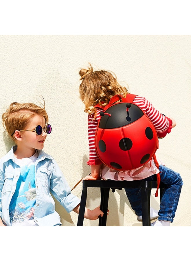 Supercute 3D Backpack Lady Bug Design Red Color - Image 3
